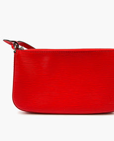 Louis Vuitton Pochette Accessories Epi Red