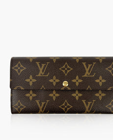 Louis Vuitton Monogram Sarah Long Wallet