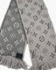 Louis Vuitton Logomania Scarf Pearl Grey