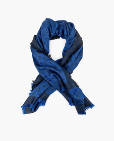 Louis Vuitton Monogram Shawl Bleu Nuit