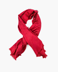 Louis Vuitton Monogram Shawl Red