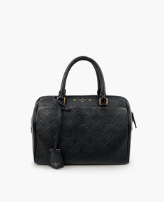 Louis Vuitton Speedy 25 Bandoulière Monogram Empreinte Black