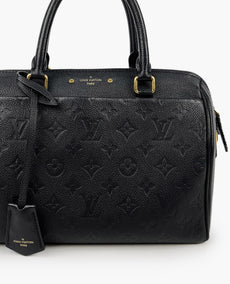 Louis Vuitton Speedy 25 Bandoulière Monogram Empreinte Black