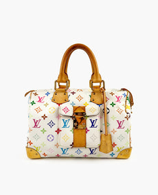 Louis Vuitton Speedy 30 Multicolor White