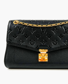 Louis Vuitton St Germain PM Black Monogram Empreinte Bag