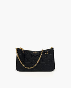 Louis Vuitton Easy Pouch On Strap Black Empreinte