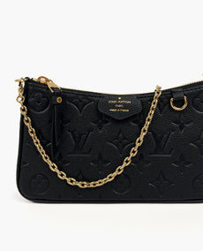 Louis Vuitton Easy Pouch On Strap Black Empreinte