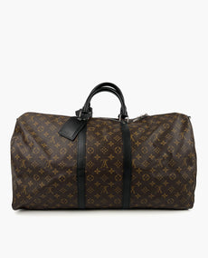 Louis Vuitton Keepall 55 B Monogram Black