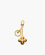 Louis Vuitton Gold-tone Flower Logo Key Charm