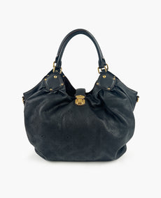 Louis Vuitton Mahina L Black Leather