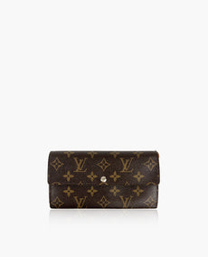 Louis Vuitton Monogram Sarah Long Wallet