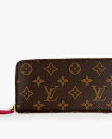 Louis Vuitton Clémence Wallet Monogram Fuchsia