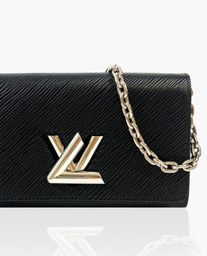 Louis Vuitton Twist Chain -lompakko, musta