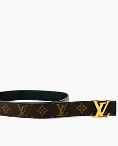 Louis Vuitton Iconic Monogram Reversible Belt 90 Black