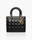 Dior Lady Black Cannage Lambskin Medium