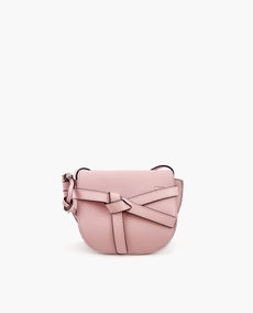 Loewe Mini Gate Dual Bag Baby Pink Pebble Grain Vasikannahka