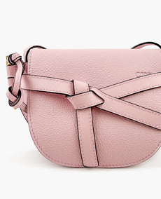 Loewe Mini Gate Dual Bag Baby Pink Pebble Grain Vasikannahka