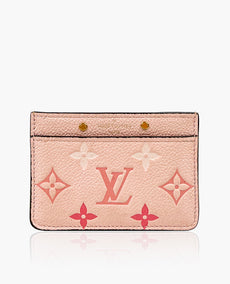 Louis Vuitton Card Holder Bouton De Rose Pink