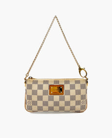 Louis Vuitton Milla MM Pochette Damier Azur