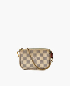 Louis Vuitton Mini Pochette Accessories Damier Azur