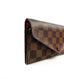 Louis Vuitton Damier Ebene Wallet Sarah Coquelicot