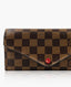 Louis Vuitton Damier Ebene Wallet Sarah Coquelicot