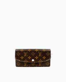 Louis Vuitton Emilie Wallet Monogram Rose Ballerine