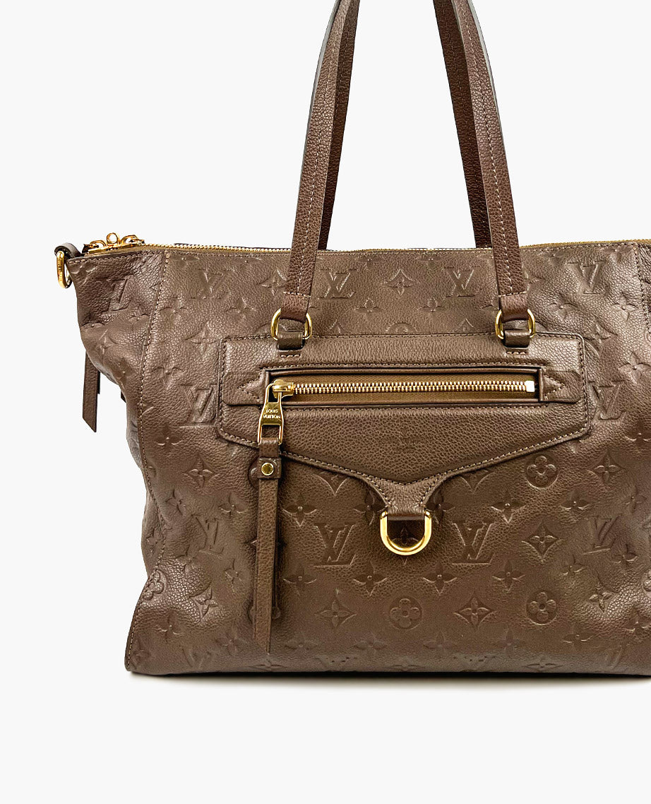 Louis Vuitton Lumineuse PM Monogram Empreinte Taupe – Luxury