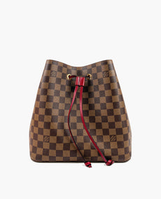 Louis Vuitton NéoNoé Damier Ebene Cherry Berry