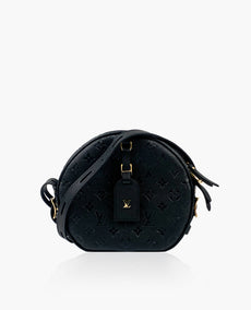 Louis Vuitton Boite Chapeau Souple MM Bag in Black Empreinte