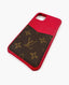 Louis Vuitton Red Leather Monogram iPhone Case