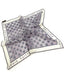 Louis Vuitton Purple & White Damier Printed Cotton Square Scarf