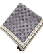 Louis Vuitton Purple & White Damier Printed Cotton Square Scarf