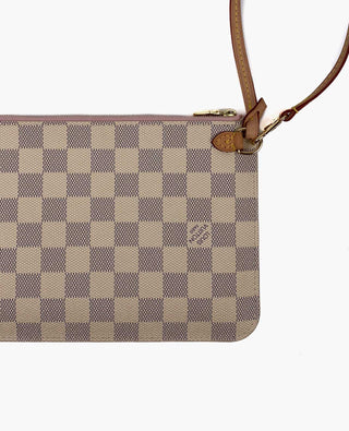 Louis Vuitton Pochette Damier Azur Rose Ballerine