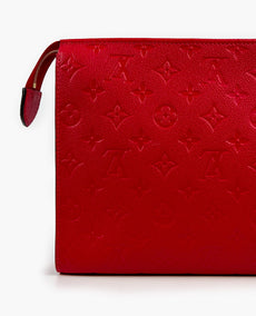 Louis Vuitton -tuotepussi 26 Scarlet Empreinte -nahkaa