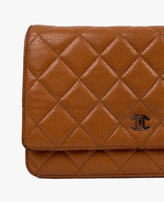 Chanel WOC Brown Caramel Caviar SHW