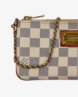 Louis Vuitton Milla MM Pochette Damier Azur