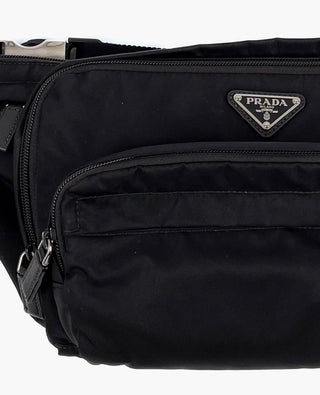 Prada Black Nylon Bumbag