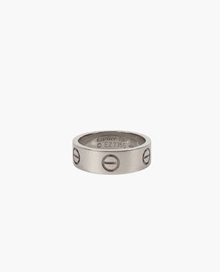 Cartier Love Ring White Gold Size 51