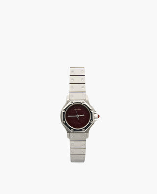 Cartier Santos Octagon Burgundy Dial