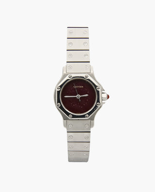 Cartier Santos Octagon Burgundy Dial