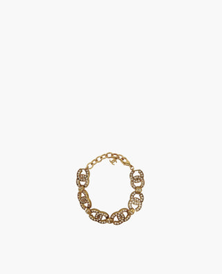 Chanel CC Gold Stones Bracelet