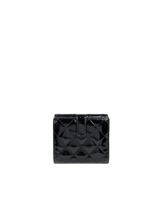 Chanel S-Double Wallet Brilliant Black Patent SHW