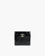 Chanel S-kaksoislompakko Brilliant Black Patent SHW