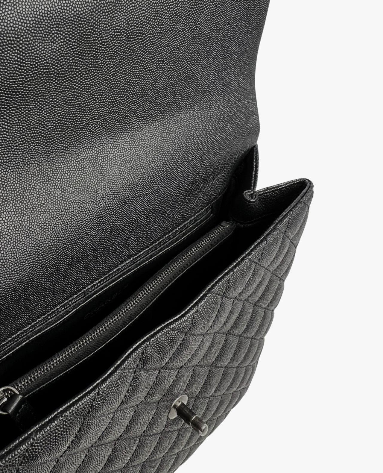 Chanel Large Coco Handle Bag Black Caviar RHW – Luxury Helsinki