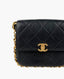 Chanel Framing Chain Black Flap Bag Calf Leather BGHW