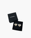 Chanel Pearl Heart Earrings with Crystal CC