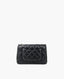 Chanel Rectangular Wooden Handle Flap Bag Black Lambskin