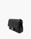 Chanel Rectangular Wooden Handle Flap Bag Black Lambskin