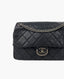 Chanel Quilted Calfskin Coco Sporran Jumbo Flap Bag Black